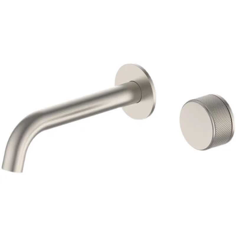 TLXT Elegant Black Concealed Wall-Mounted Basin Faucet