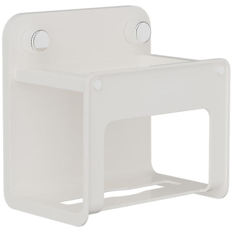 Plastic Large Opening Wall Mounted Tissue Holder Suction Cup Bathroom Organizers