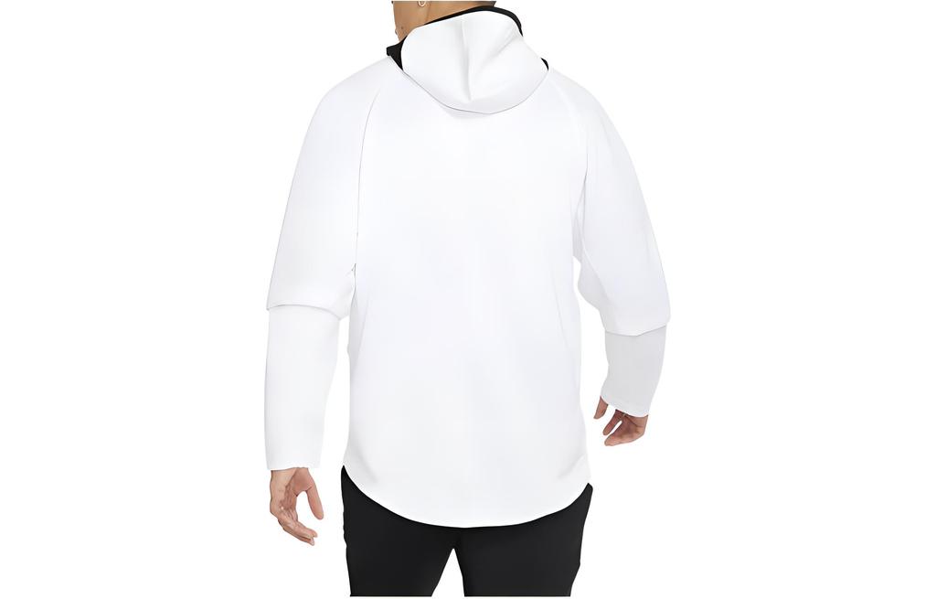 Nike Sweatshirts Men's White Hooded Moderate Mock Two Piece AT3237-100