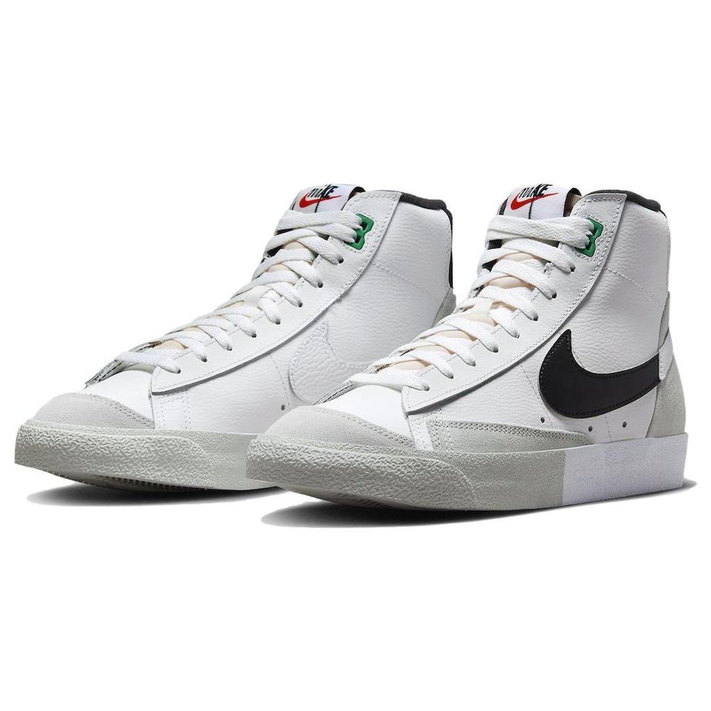 Nike Blazer Mid 77 SE Split - White Black Men Sneakers Summit-White Light-Silver Stadium-Green DZ2542-100