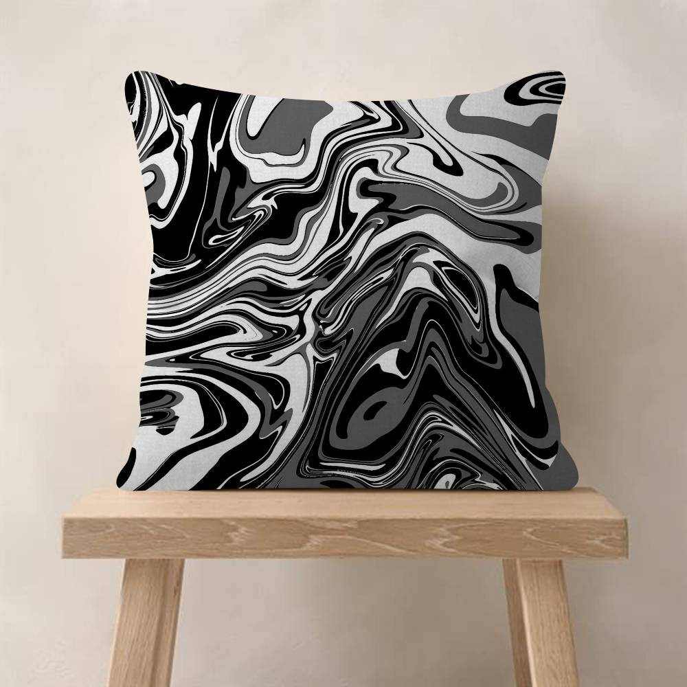 Strata Liquid Game Use Personalized Picture Text Home Decorative Pillows Household Gifts 45x45cm