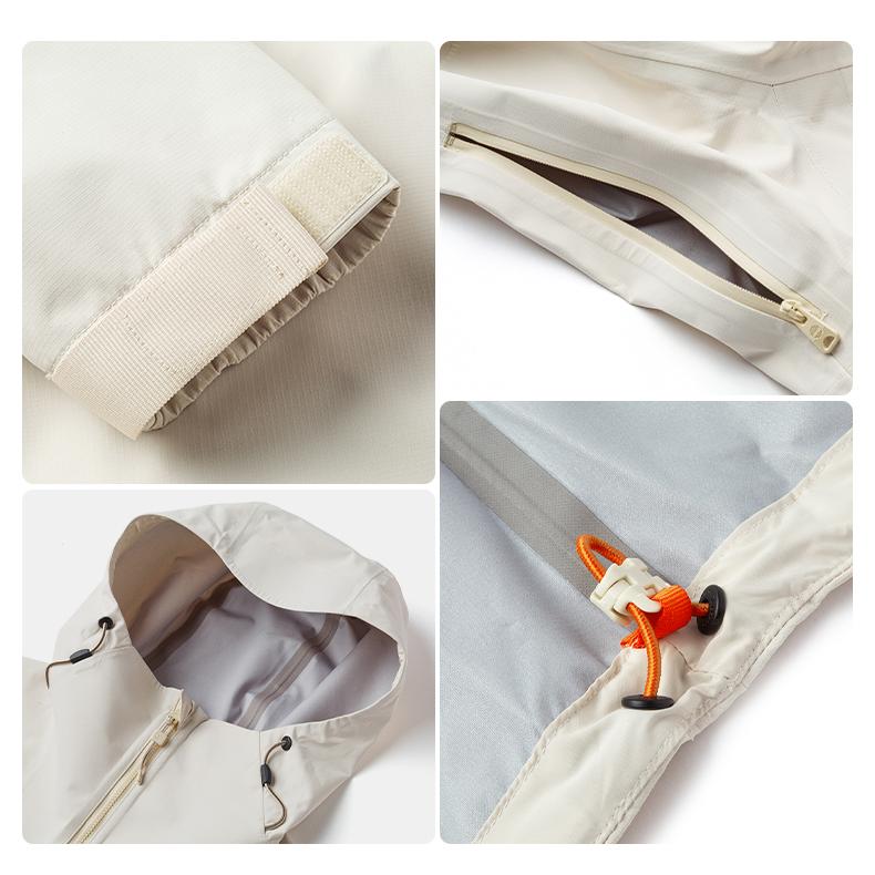 Timberland Simple Letter Comfortable Casual Hooded Waterproof Windproof Breathable Jacket Women jackets Light-Brown A5XRU-EFL