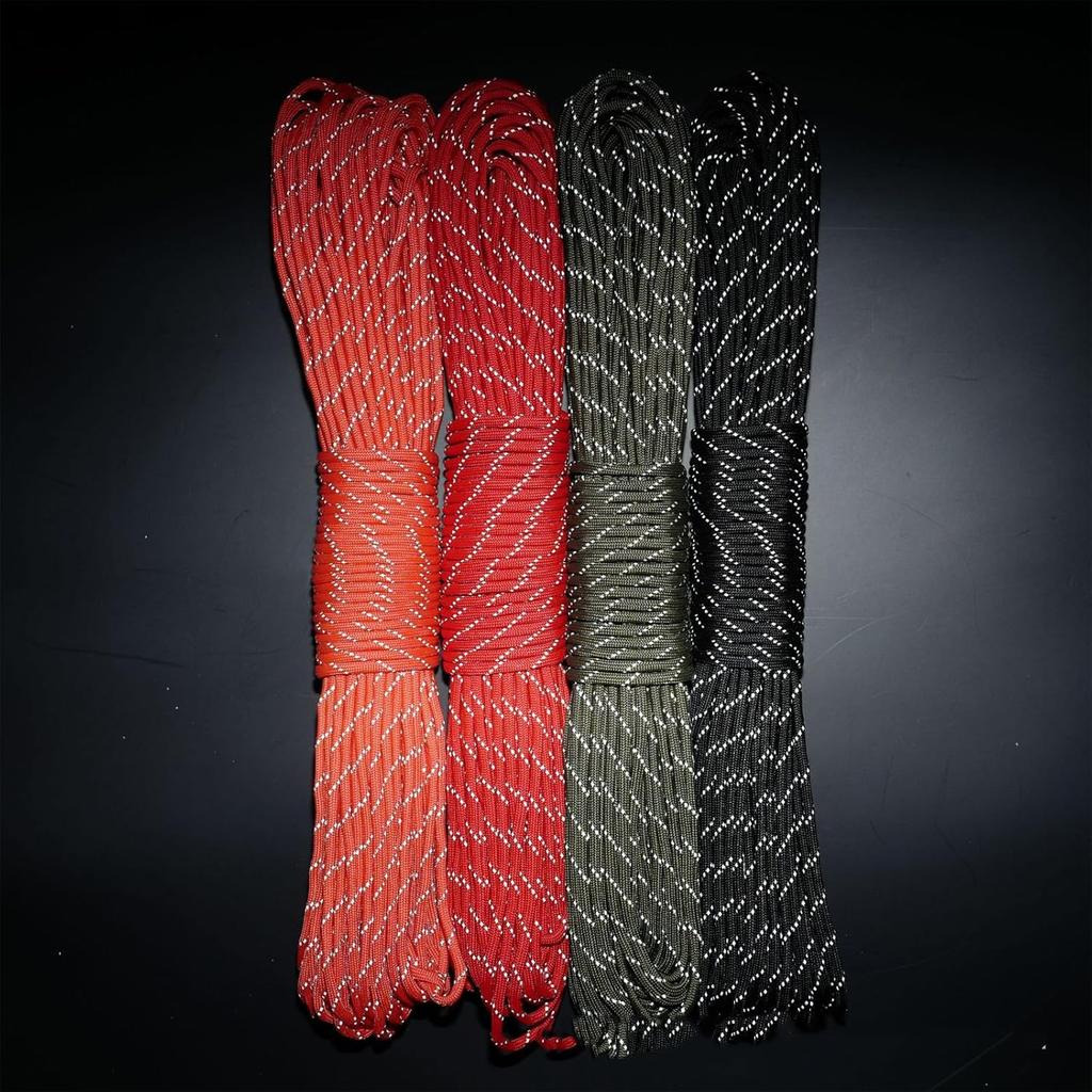 Dyneema Tent Guy Guide Reflective Green Rope - 200kg Breaking Strain - Lengths in Meters - Suitable for Sailing, Dinghy, Yachting, Cruising, Racing,