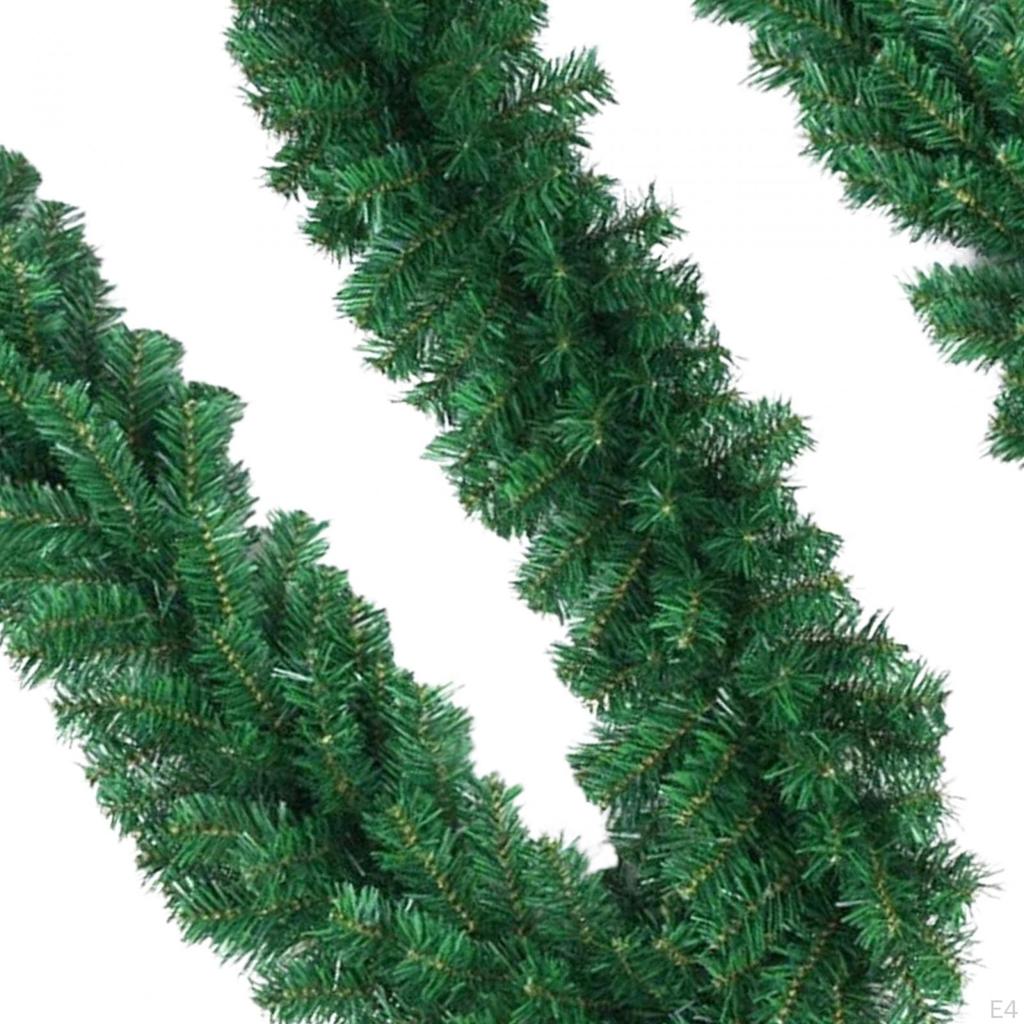 8.8 ft Christmas Garland Artificial Ivy Non Lit Greenery Hanging Xmas Decor for Railing