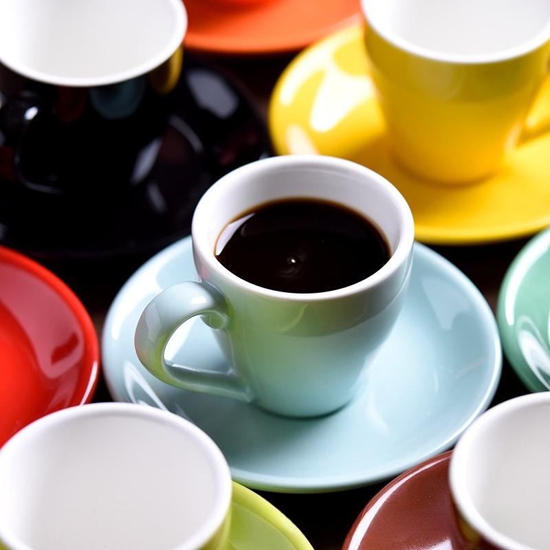 Cupa Cană Creativă Europeană Extra Rezistentă 80cc Ceașcă pentru Latte Set Ceașcă de Cafea Ceașcă pentru Latte Ceașcă Ceramică