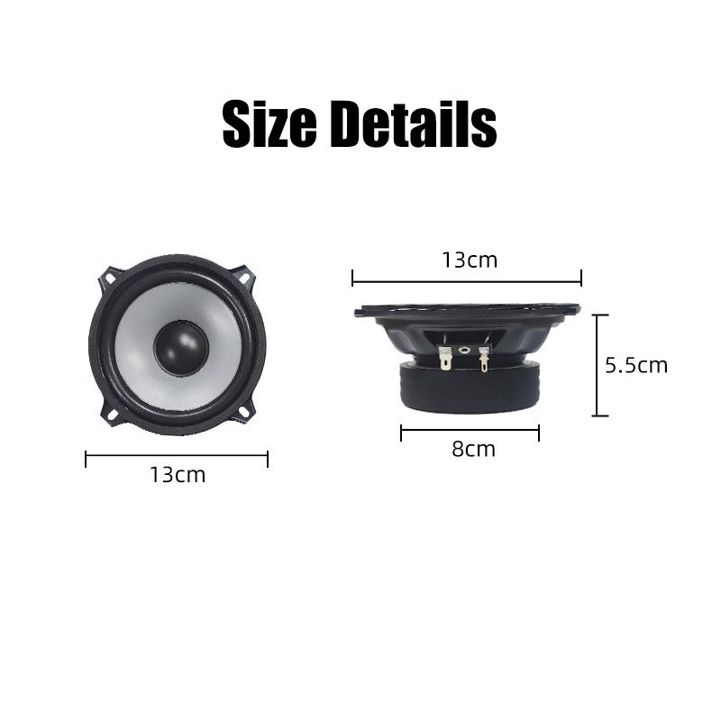 5 Inch Car Speaker Sets High Efficiency Mini Dome Tweeter Speaker High Power Silk Film Car Audio Speaker Car Audio Modification