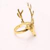 6 Pcs Gold Napkin Rings Deer for Head Shape Christmas Party Dinner Table Decor Exquisite Wedding Dinner Hand Towel Holder Napkin Holders for Cloth