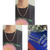 Mens Geometric Stainless Steel Cuban Chain Necklace For Streetwear Style