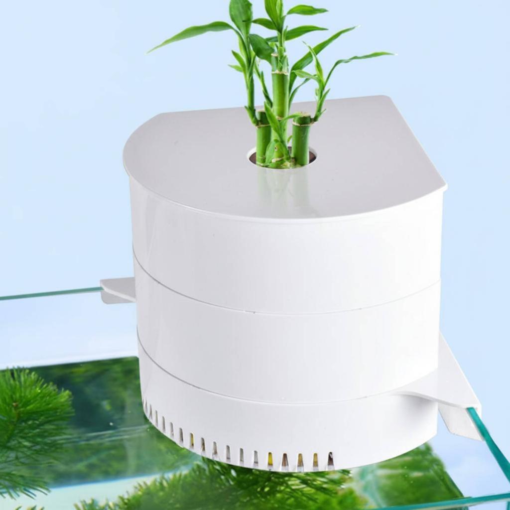 Corner Filter Box Space-Saving Design Waterfall Filter Box Pet Care Safe and Long-Lasting for Aquatic Pets Aquarium