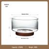 ZISIZ High-Footed Glass Serving Bowl