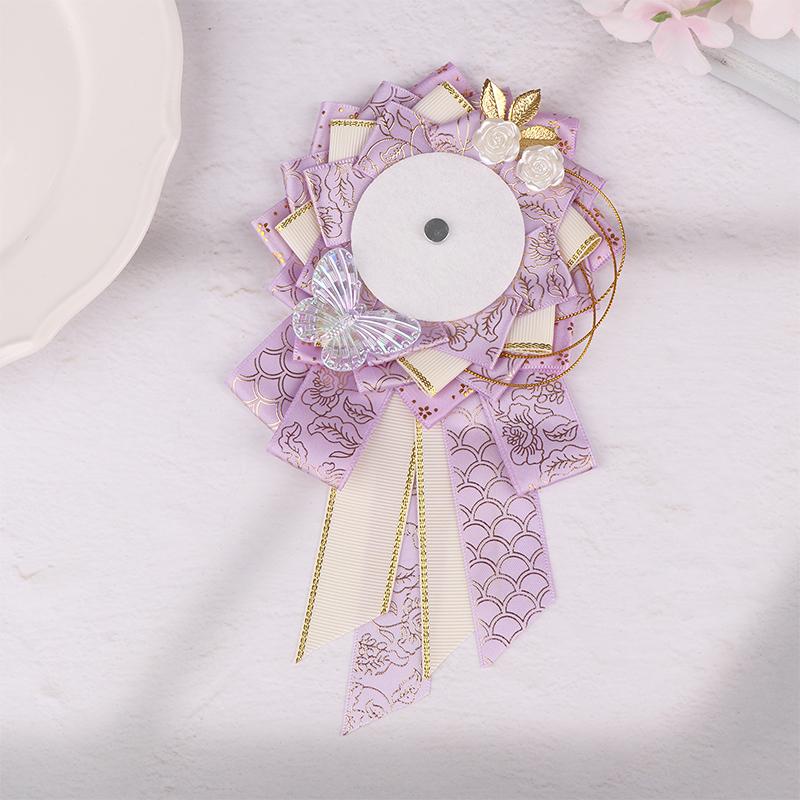 Bånd Cosplay Ita-vesker Rosett Beskyttelse Blomst Pins Holder Merkebase Tilbehørray Itabag Dekor