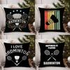 Badminton Sport Pillow Case Sofa Living Room Bedroom Double-sided Printing Square Cushion Nap Time Cushion Cover