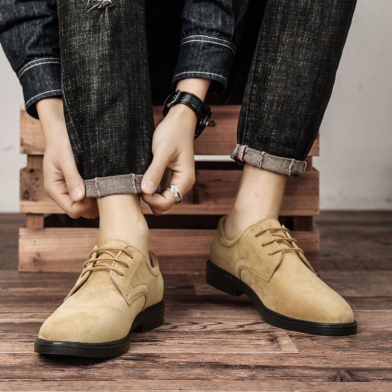 Fashion Men Dress Shoes lace up oxfords Fashion Leather Shoes round toe High Quality Business Shoe Formal Party shoes men footwear