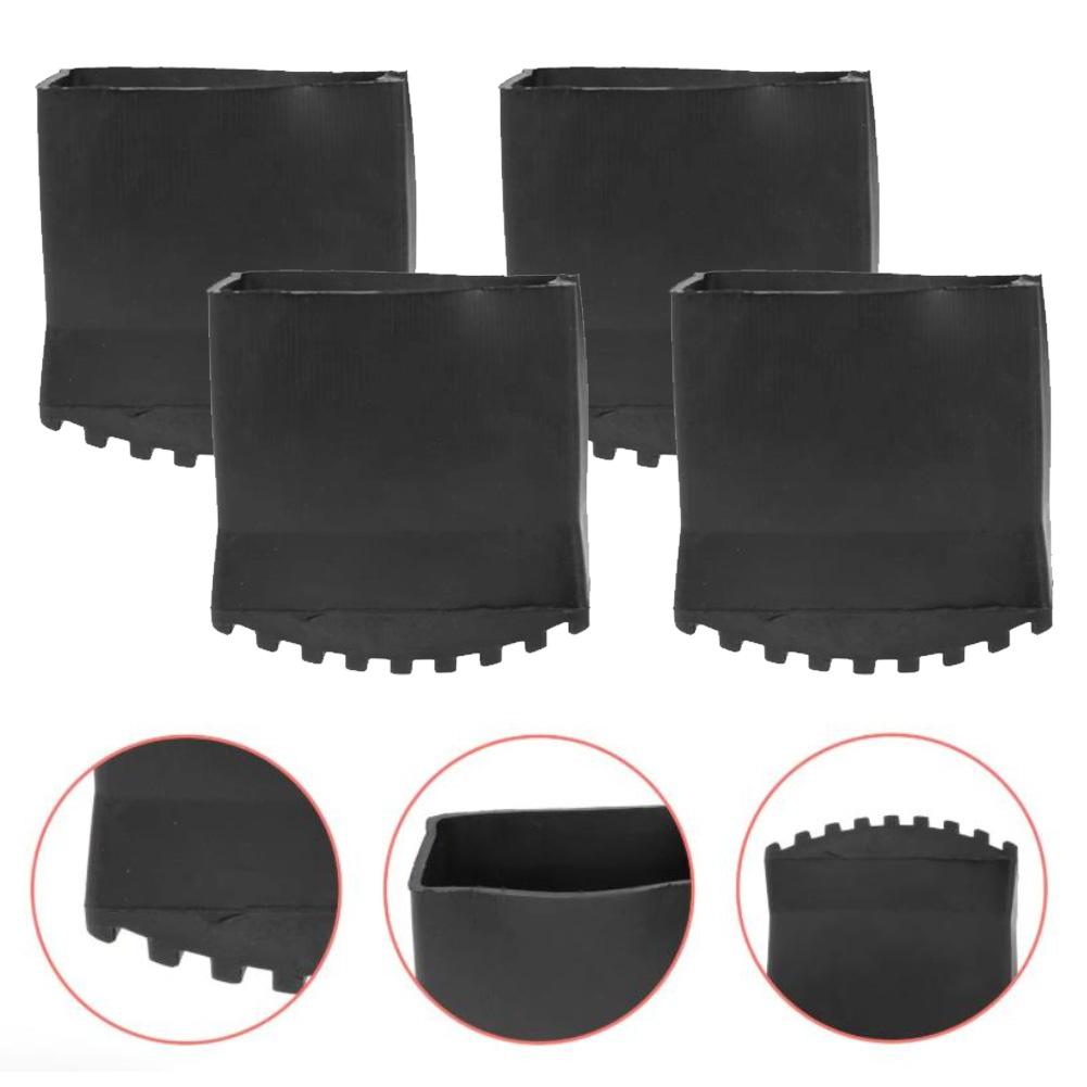 4 Rubber Replacement Feet for Wooden and For Aluminium Ladders Designed To Improve Ladder Balance and Prevent Damage
