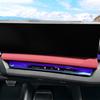 ABS Carbon Fiber Car Center Control Navigation Screen Lower Trim Strip Decorative Panel Cover For BMW 5 Series G60 2024-2025