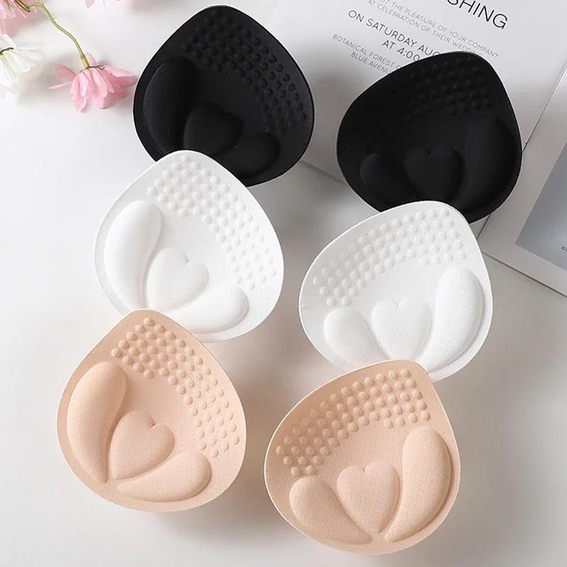 4CM Removable Push Up Bra Pads Inserts Women Underwear Breast Lift Breathable Sponge Padded Bra Pad Lining Swimsuit Bra Insert
