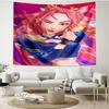 KPop Demon Hunters Print Tapestry - Portable Wall Decor Cloth, for Home, Dorm, Travel, Bedroom, Living Room - Ideal Birthday Housewarming Gift