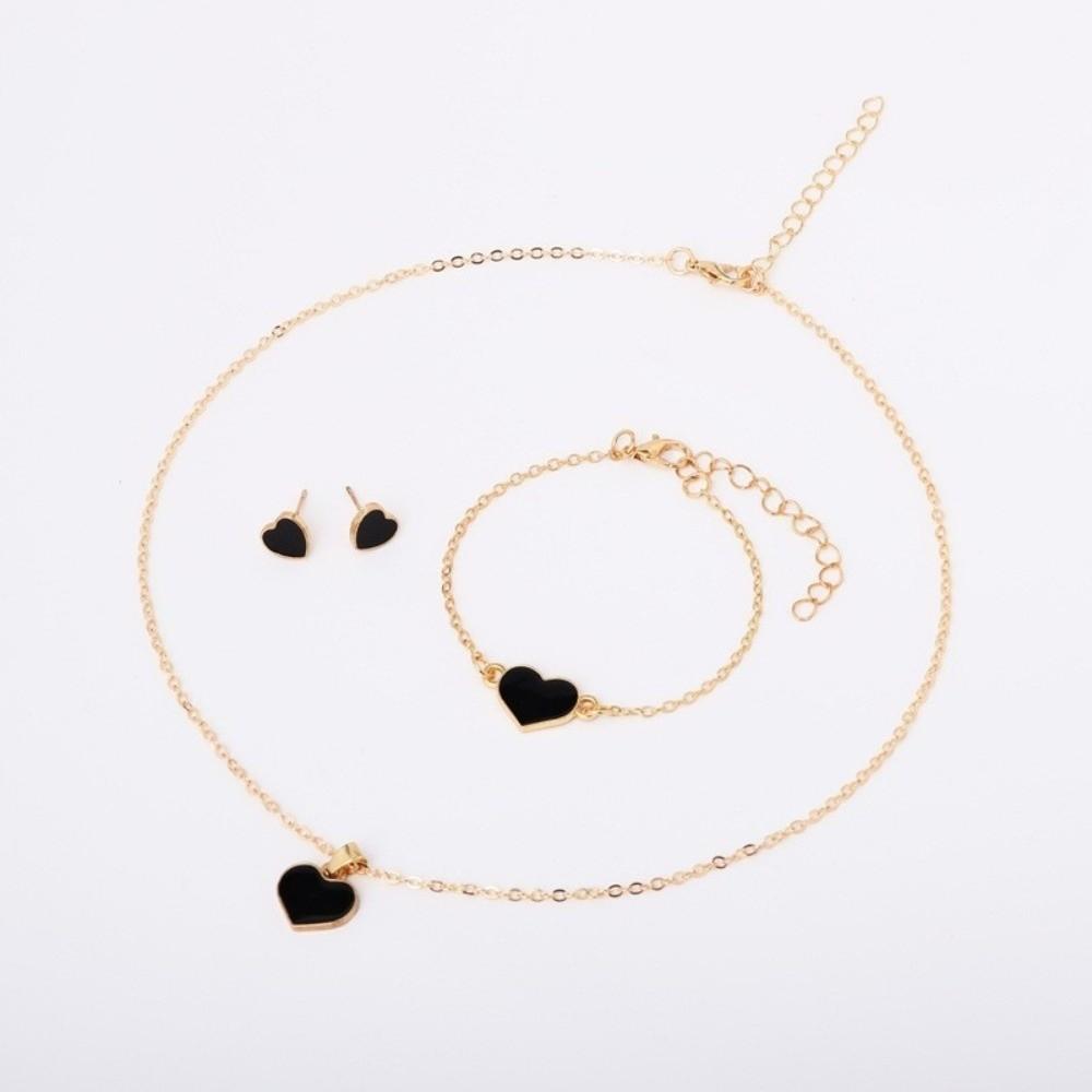 Elegance Style Butterfly Jewelry Set Dripping Oil French Bracelets Earrings Set Daily Wear