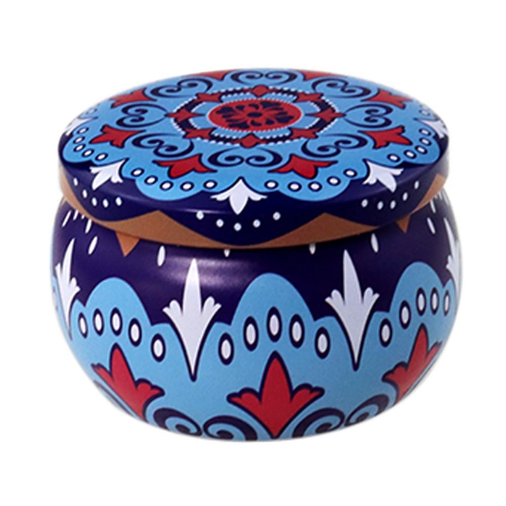 4.4oz Aroma Candle In Drum-shaped Tinplate Gift Jar