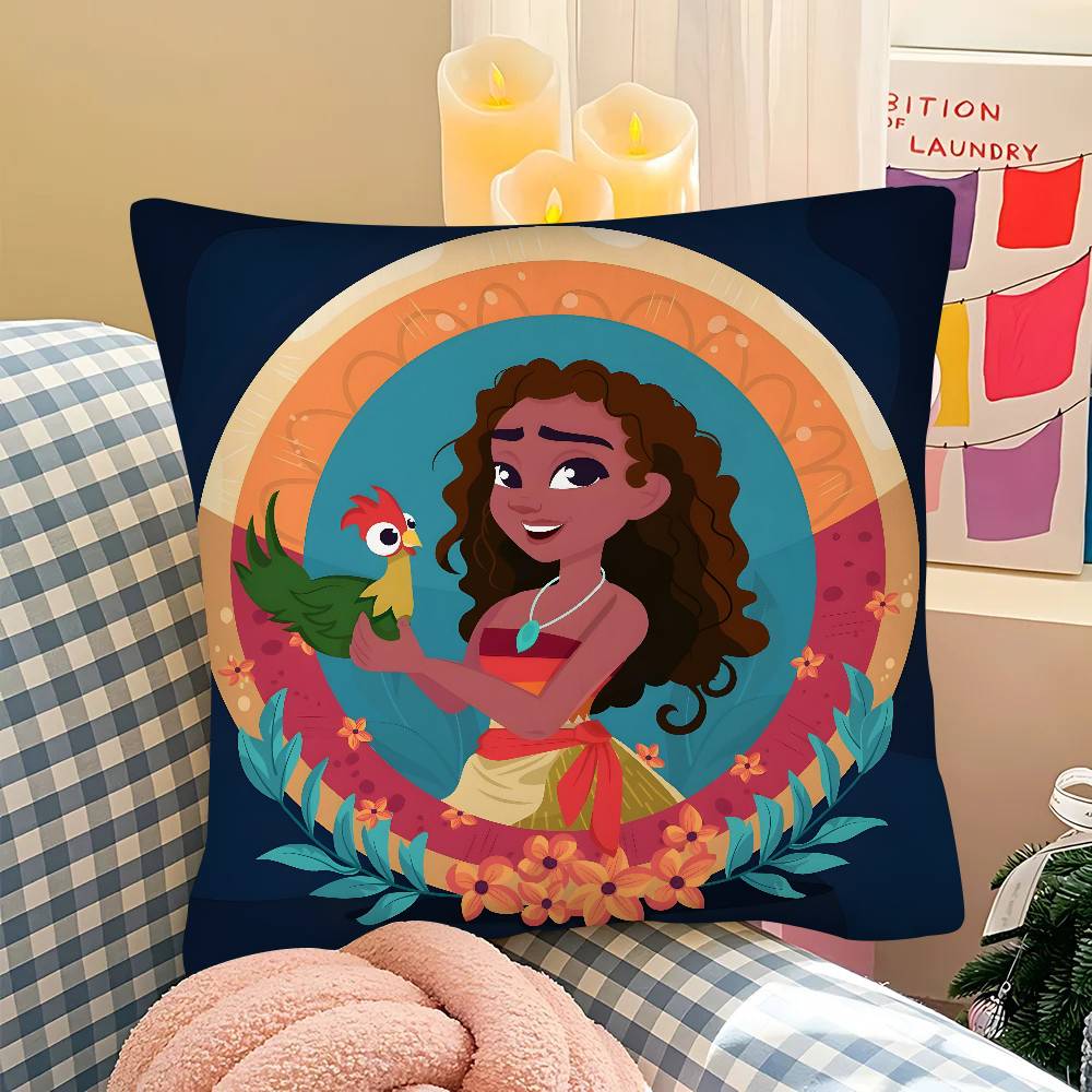 Pc Hinano Tahiti Girl Polynesia Beach Pillow Case Fashion Square Pillowcase Bedroom Sofa Room Ins Decoration Leisure