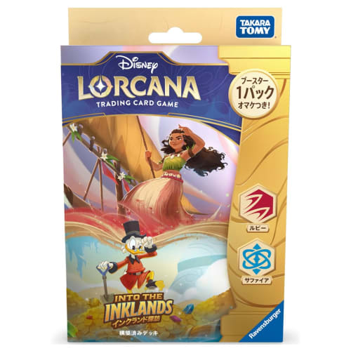 

TAKARA TOMY Disney Lorcan Игра коллекционных карточек (Японская версия) Предсобранная колода: Inkland Exploration, Рубин и Сапфир