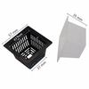 Square Mesh Pot, Sponge for Hydroponics System Basket Pot Net Cup Garden Nursery Pots Water Soilless Culture 20 Pcs