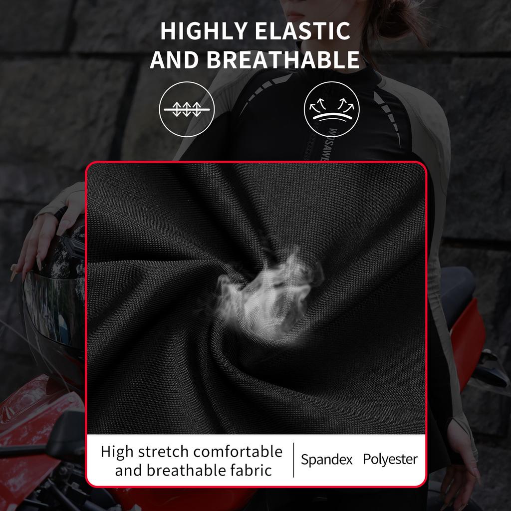 Womens Motorcycle Jacket with Armor CE2 Certified Protection High Visibility Mesh Riding Jacket for Women Mesh Motorcycle Jacket