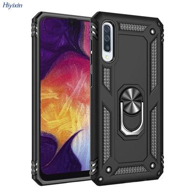 Samsung Armor Stoßfestes Handyhülle mit Ringständer - Kompatibel mit A50, A70, A10E