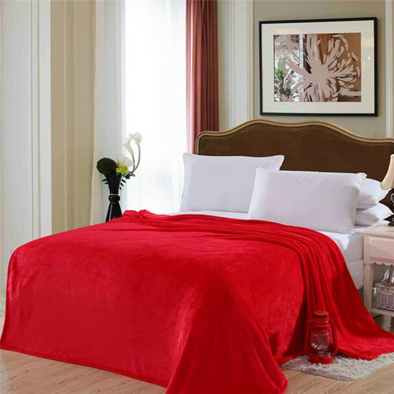 Warm Blankets Coral Soft Fleece For Winter Sheet Bedspread Sofa Throw Light Thin Wash Flannel Blankets House Accessories