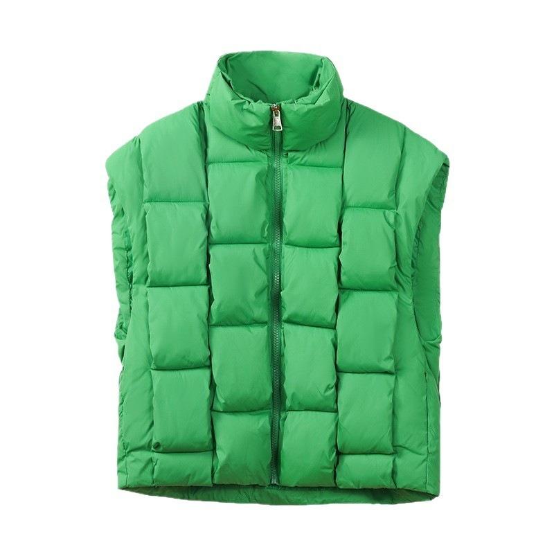 Cotton vest women's new stand-up collar vest wearing fashionable loose coat tide