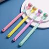 Three Sided Toothbrush Soft Bristles Gentle Clean Replaceable Heads 360-Degree Coverage Toothbrushes with Anti-Slip Handle for Complete Teeth Gum Care