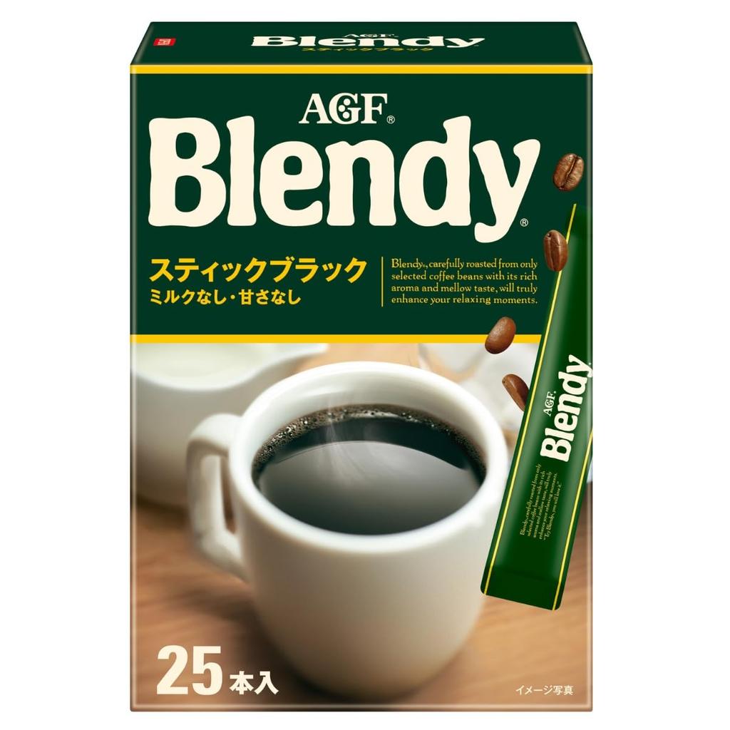 AGF Blendy Stick Black 25 Sticks Coffeeinstant Coffeesoluble Water