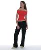 PARTIMENTO WOMEN Low-Rise Pocket Pointed Pants_Black