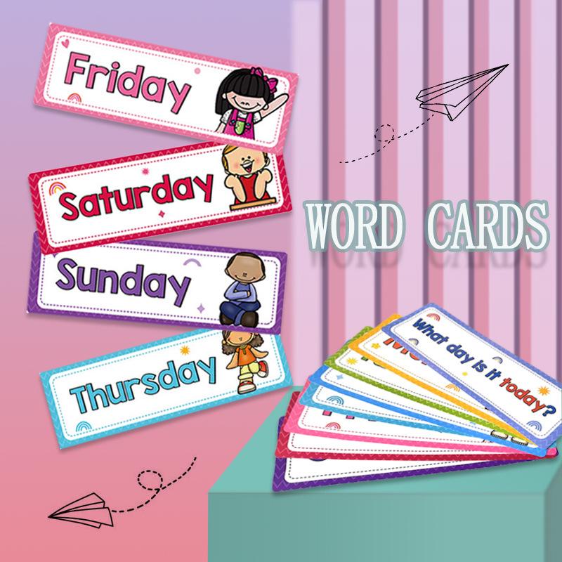 

Cross-Border English Weather Flashcards for Kindergarten Classroom Decor & Teaching Aids
