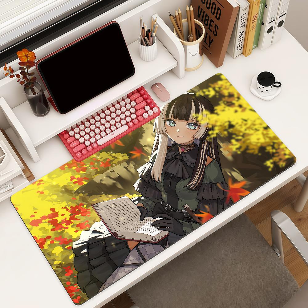Virtual Idols Jjuufuutei Raden Mouse Pad Square Office Gaming Desk Mat Waterproof Nonslip Rubber Decorative