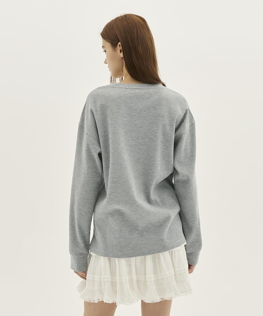 JUCYJUDY Semi-Oversized Waffle T-Shirt J1Ts020J