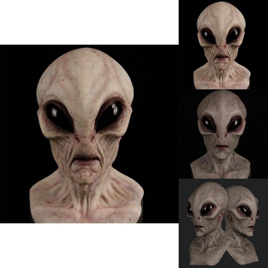Halloween Alien Mask High-quality Latex Material For Realistic Look