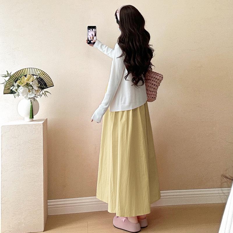 

2026 Spring/Summer Sleeveless Tank Dress & Ice Silk Sun Protection Shirt Set Medium