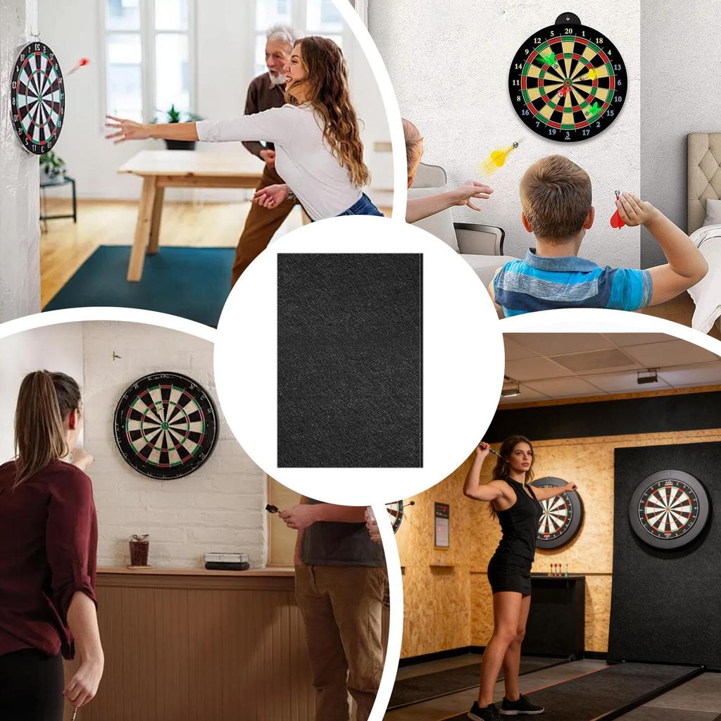 Dartboard Wall Protector Felt Backboard Dartboard Backboard For Home Basement Garage Game Room Indoor Studio Adults Player