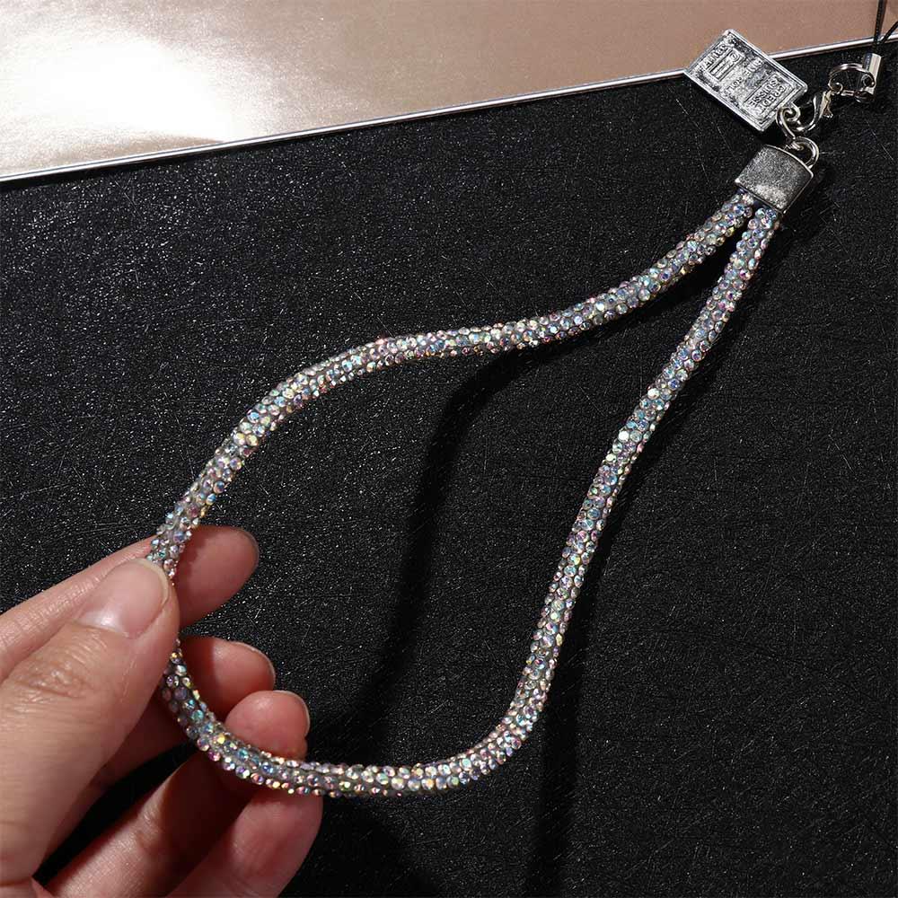 Wrist Chain Rhinestone Phone Lanyard Full Rhinestone Neck Strap Phone Accessories