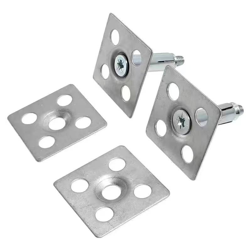 

Galvanized T-Type Curtain Wall Hanging Accessories: Double Hook & Marble Dry Hanging Piece.