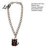 Halloween Themed Pet Accessories Chain Collar Metal Cat Collar with Witch Ghost Strong Necklace Pendant Festive Pumpkin Skull Charm for Cats