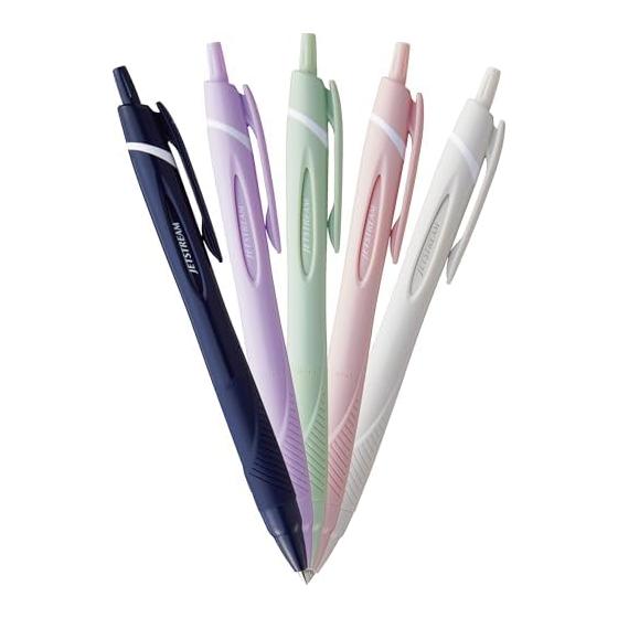 Mitsubishi Pencil Oil-Based Ballpoint Pen Jet Stream Standard Soft Color 5 Pieces 0.5 Shaft Color MIX HSXN15005N5PM