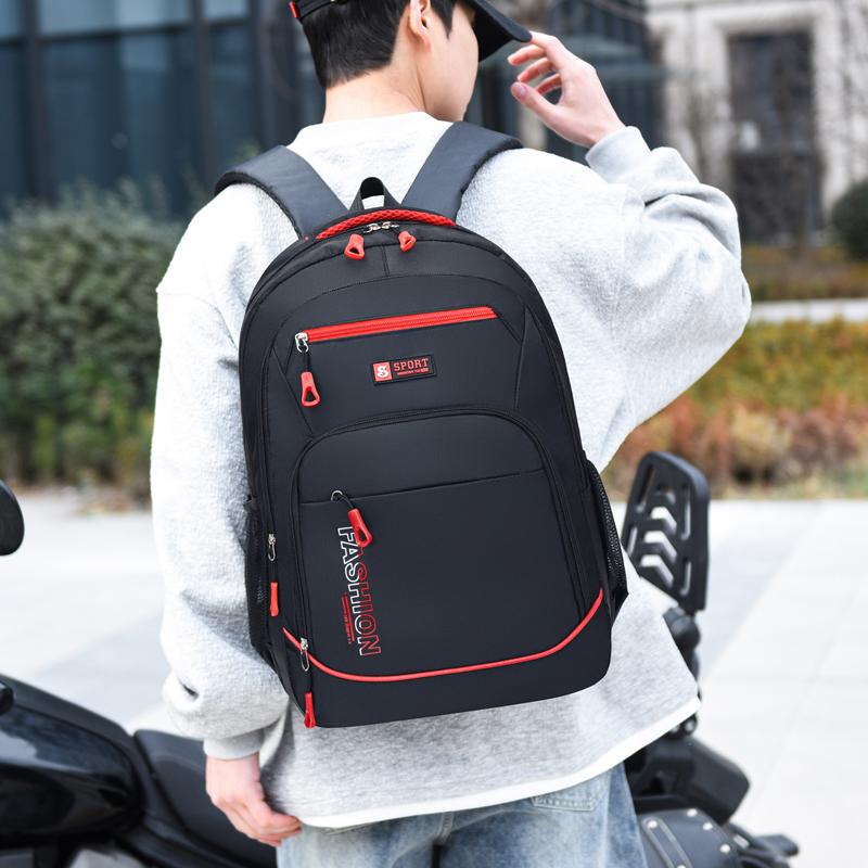 Großer Laptop-Rucksack für Herren Damen – Geschäftsreise-Rucksack mit mehreren Fächern und verstellbaren Trägern
