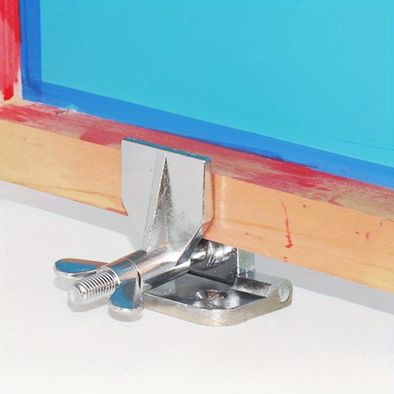 1/2Pcs Silk Screen Printing Metal Frame Hinge Clamp DIY Tools Section Metal Butterfly Hinge Clamp Fixing Screen Frames