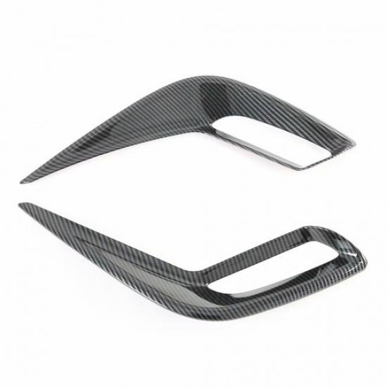 Carbon fiber Rear Fog Light Lamp Cover Trim For toyota corolla cross 2019-2021