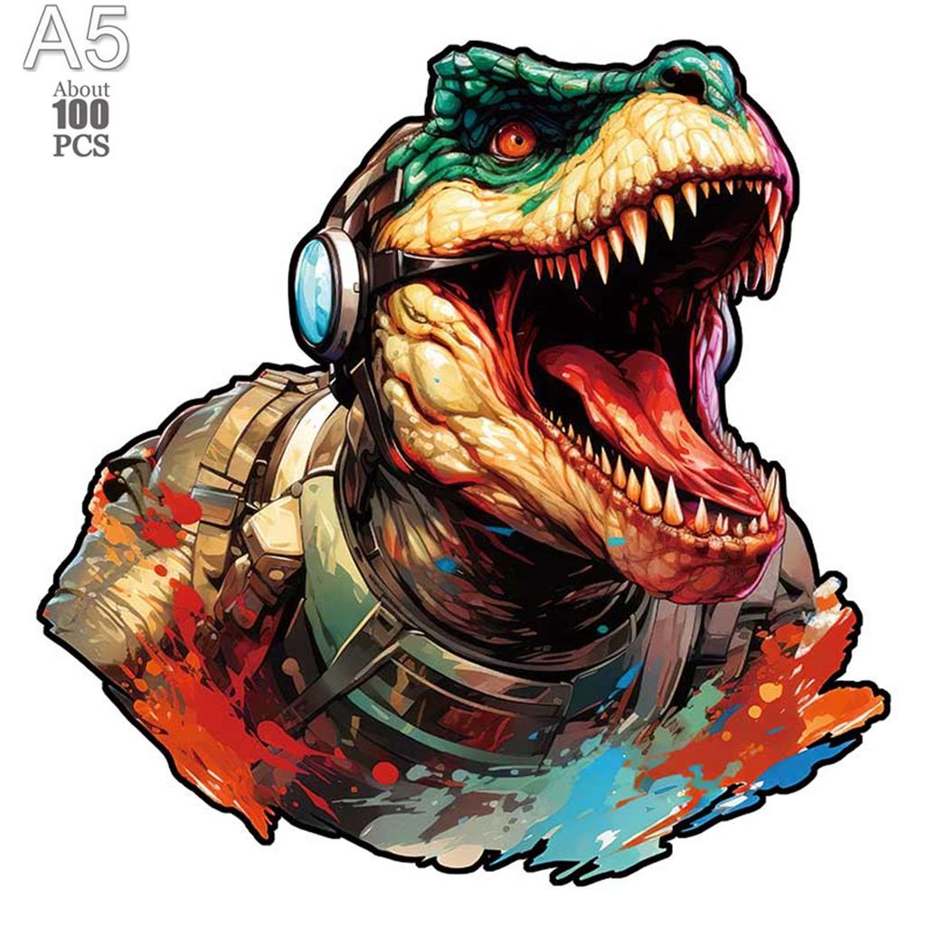 Dinosaur Wooden Jigsaw Puzzles Art Unique Butterfly Animal Shaped Puzzle Diy Leisure Game For Adults Kids Family Home Decor