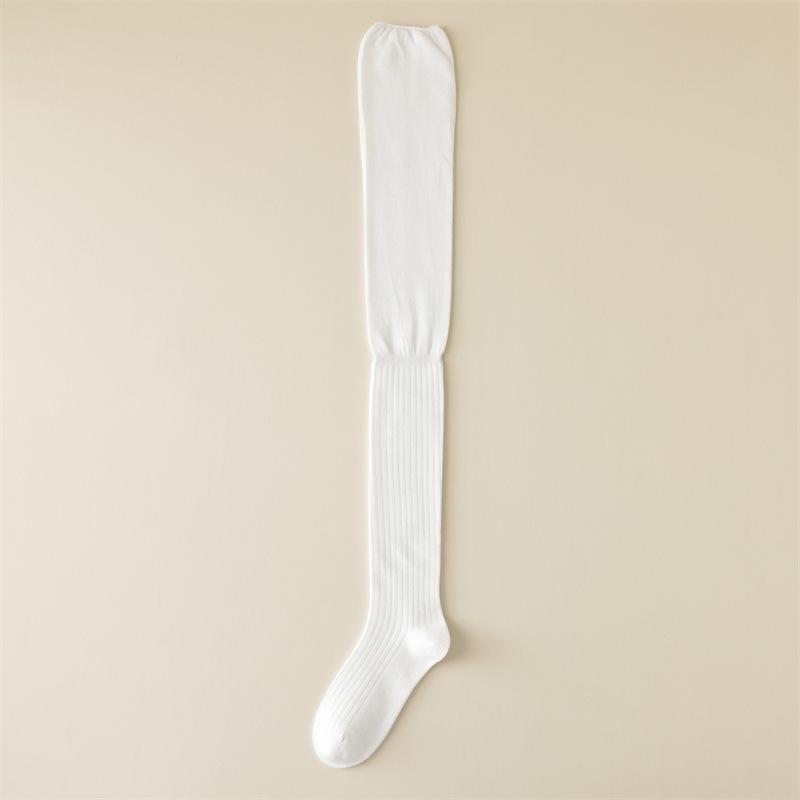 Chaussettes hautes pour femmes en automne et en hiver, chaussettes longues de protection du genou jusqu'aux cuisses, amincissantes et anti-chute, chaussettes hautes en coton