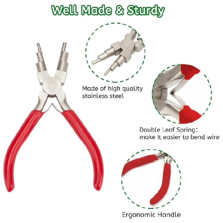Handy and Practical Jewelry Pliers with Double Spring for Artistic Projects