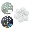 Ceramic Art 3D Hanging Porcelain Flowers Decorative Artificial Sculpture for Bathroom Living Room
